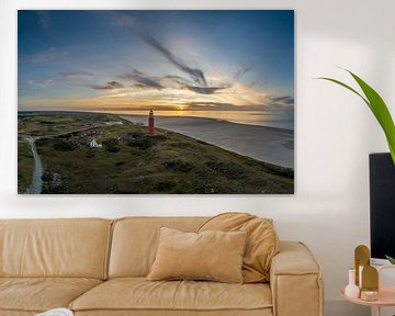 Texel lighthouse Eierland from the air 03
