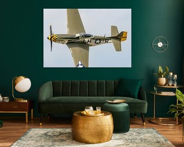 Flyby North American P-51 Mustang  by Jaap van den Berg