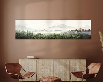 Panorama in Toscane van fernlichtsicht