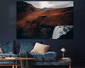 Chute d'eau spectaculaire en Islande sur Inez Nina Aarts