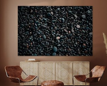 Stones on Beach in Iceland by Inez Nina Aarts