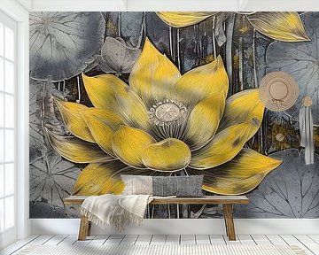 Seerose abstrakt von Bert Nijholt