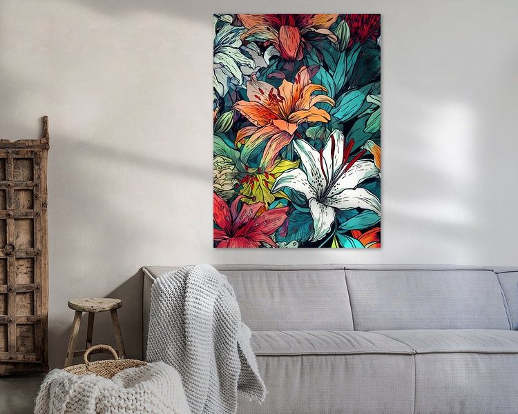 Example of the artwork in a room