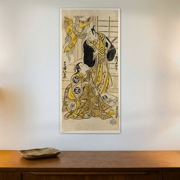 Torii Kiyomasu II - The Actors Ichikawa Danjuro II and Sodesaki Iseno...