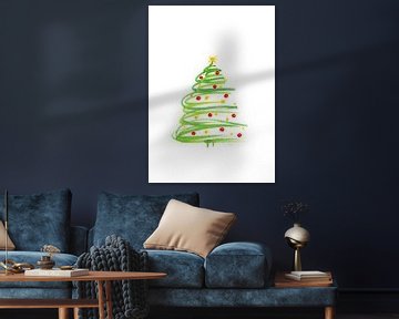 Kerstboom met decoratie van Karen Kaspar