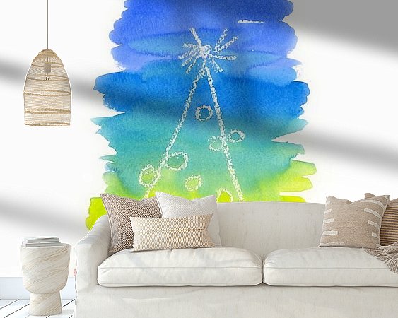 Example of the artwork in a room