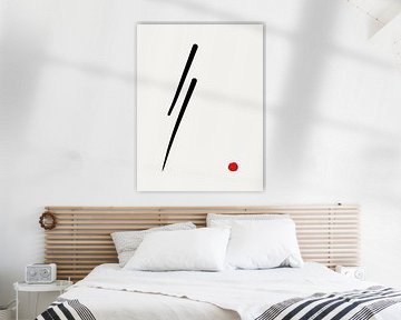 Japandi minimalistisch kunstwerk van Imaginative