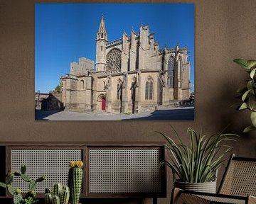 Basilika Saint Nazaire in der alten Stadt Carcassonne in Frankreich