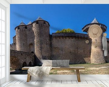 Kasteel Comtal in de oude stad Carcassonne in Frankrijk