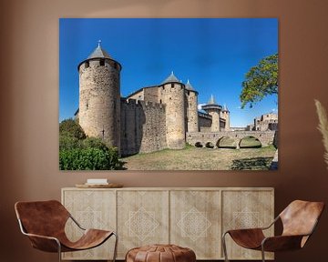 Château dans l'ancienne cité de Carcassonne en France
