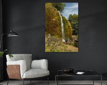 Largest waterfall at Dreimühlen in the Eifel region by SchumacherFotografie