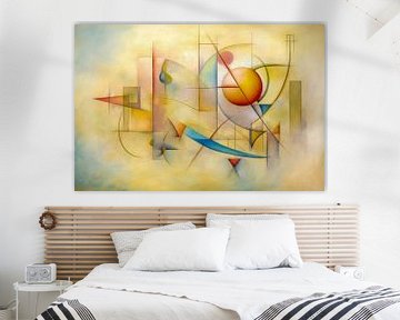 Abstract, pastel, minimalisme, geometrische vormen van Joriali Abstract
