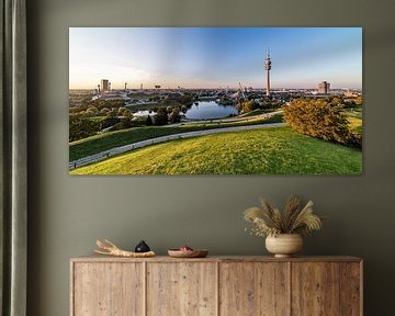Vue panoramique du parc olympique de Munich sur Werner Dieterich