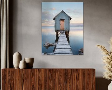 Cottage on stilts in the water by Studio Allee