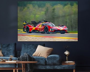 L'hypercar Ferrari AF Corse 499P à Spa Francorchamps sur Sjoerd van der Wal Photographie