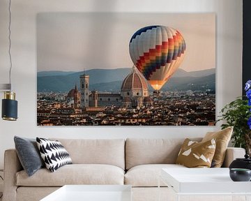 Heteluchtballon in Florence van Sidney van den Boogaard