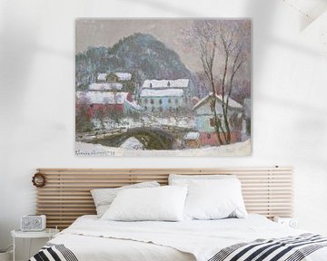 Sandviken, Norwegen, Schneeeffekt, Claude Monet