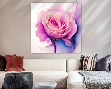 hübsche rosa Rose von Virgil Quinn - Decorative Arts