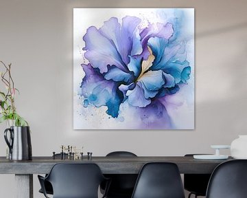 blauwe bloem van Virgil Quinn - Decorative Arts