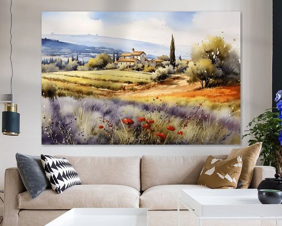 Example of the artwork in a room