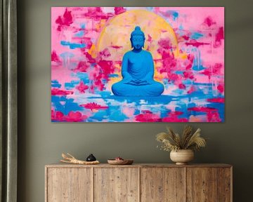 buddha in blau von Virgil Quinn - Decorative Arts