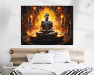 enlighten buddha by Virgil Quinn - Decorative Arts