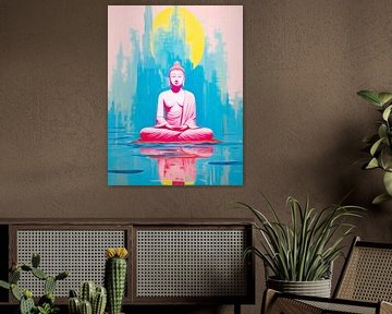 pink buddha by Virgil Quinn - Decorative Arts