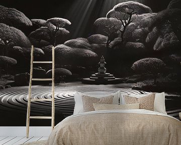 b&w zen garten von Virgil Quinn - Decorative Arts