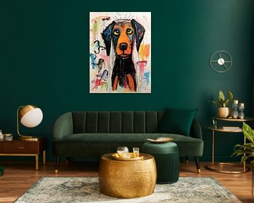 Hund Skizze Malerei von PixelPrestige