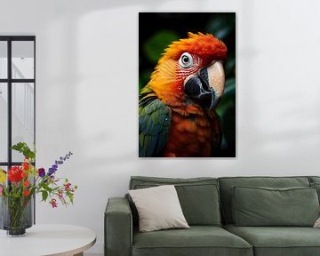Perroquet coloré sur PixelPrestige