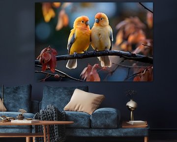 Colourful parrots by PixelPrestige