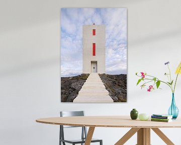 Hafnarnes Lighthouse IJsland van Marcel Kerdijk