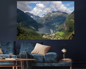 Geiranger Fjord - Noorwegen van Jeffrey van Hulst