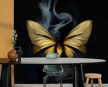 Golden Butterfly by Voliana Art