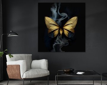 Gouden vlinder van Voliana Art