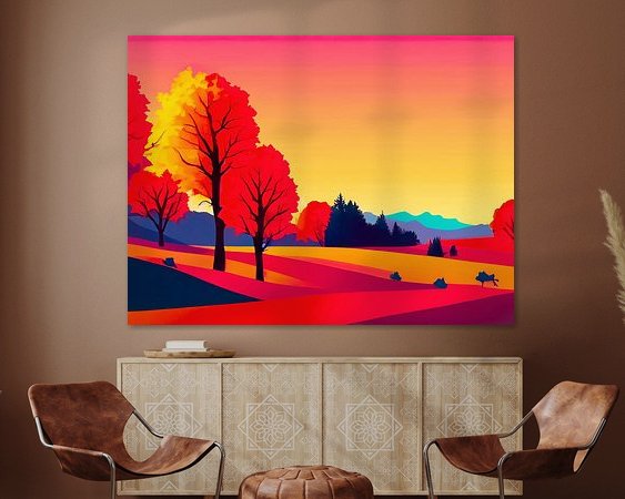Example of the artwork in a room
