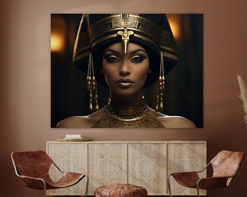 Afrikaanse Egyptische vrouw 21 van Ellen Reografie