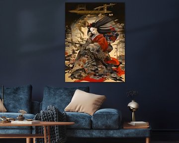 geisha van Virgil Quinn - Decorative Arts