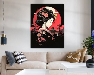Geisha von Virgil Quinn - Decorative Arts