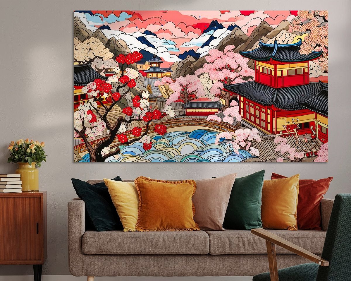 Example of the artwork in a room