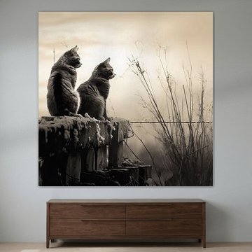 The Charm of Cats: A World with Cat-tastic Image by Karina Brouwer