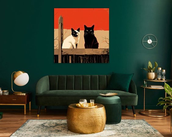 Example of the artwork in a room