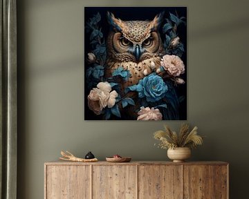 Owl blue 01 by Ellen Reografie