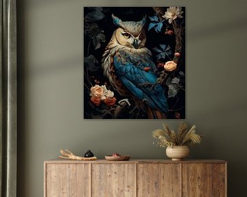 Owl blue 02 by Ellen Reografie