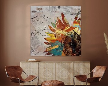 Surreale Sonnenblumen-Collage von Western Exposure