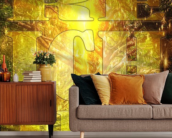Example of the artwork in a room