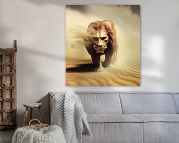 Koning van de Woestijn van Lions-Art