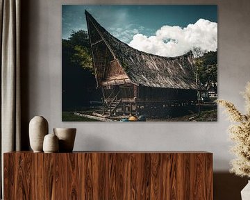 Batik huizen in Indonesie van Wesley Klijnstra