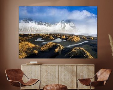 Vestrahorn in IJsland in de winter van Sascha Kilmer