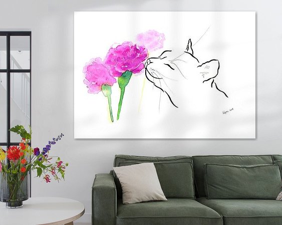 Example of the artwork in a room